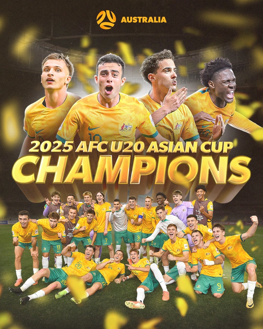  U20亞洲杯排名：澳大利亞首奪冠，澳沙韓日前4進(jìn)世青賽，中國(guó)第8