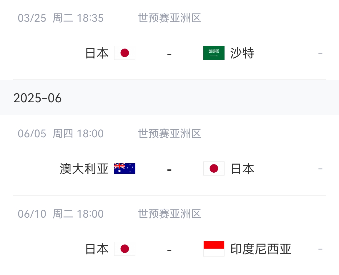  會(huì)不會(huì)放水？日本剩余賽程：主場(chǎng)vs沙特&印尼，客場(chǎng)vs澳大利亞