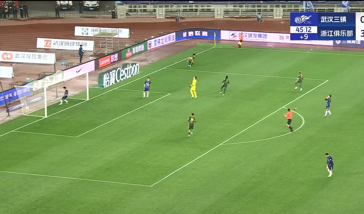  18歲王鈺棟中超處子球！三鎮(zhèn)后防白給，浙江半場4-0領先
